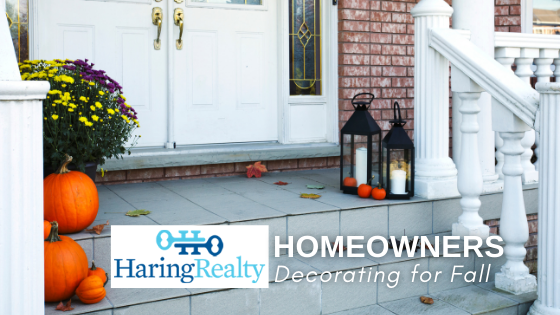 Fall Front Porch Decor - Haring Realty
